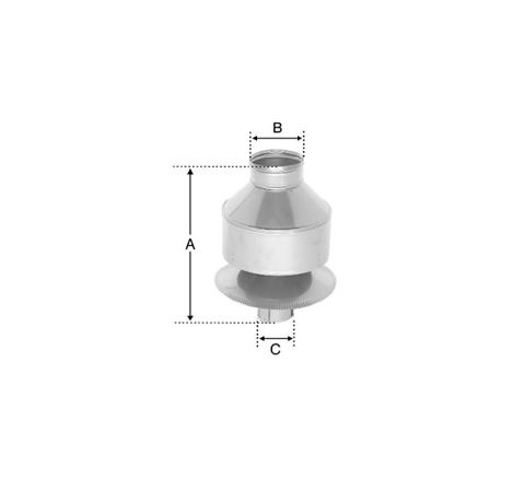 Selkirk 6'' Versa-Liner Anti Downdraft Cap - DIKAPT - 196802 - 6RFDK
