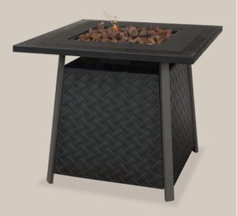 Uniflame LP Gas Outdoor Firebowl With Steel Mantel - GAD1325SP