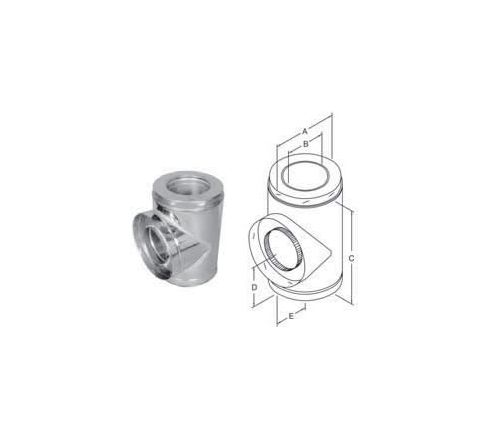 Selkirk 7" SuperPro Insulated Tee With Plug - SPR7ITP