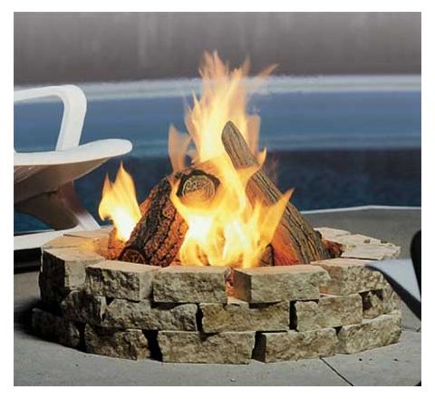 Kingsman Outdoor Fire Pit - Round - Propane - FP2085LP