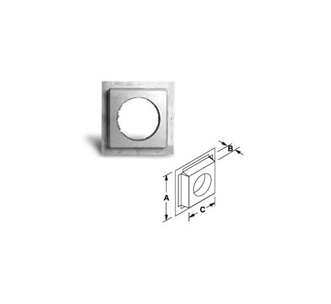 Security Chimneys 7'' Secure Temp ASHT Insulated Radiation Shield - 7RSI