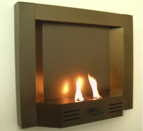 Sunjel Milan Antique Gold Plasma Wall Art Gel Fireplace - Milan-Gold