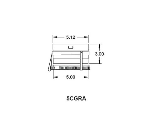 Metal-Fab Corr/Guard 5" D Raypack Adapter - Value - 5CGVRA