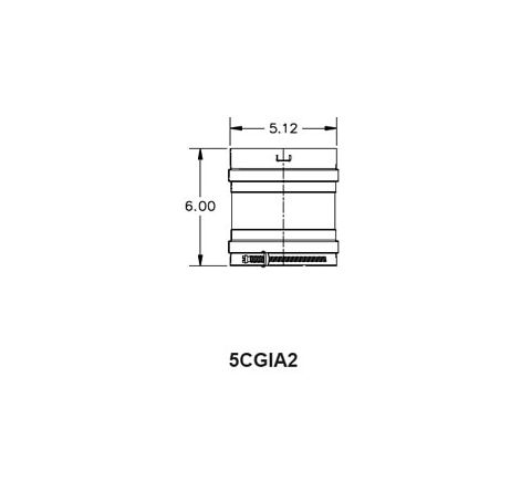 Metal-Fab Corr/Guard 5" D Dual Gasket - Value - 5CGVIA2