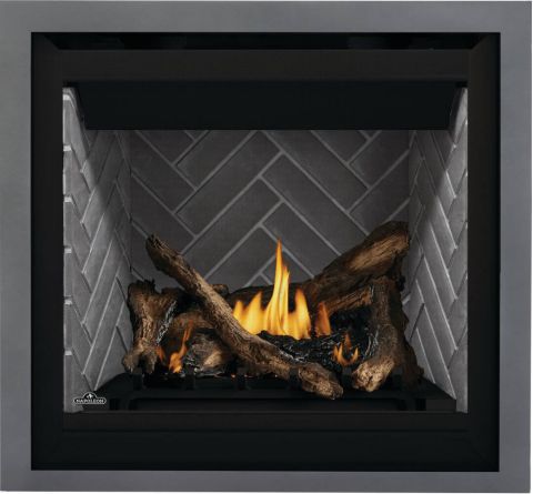Glacier herringbone with flames