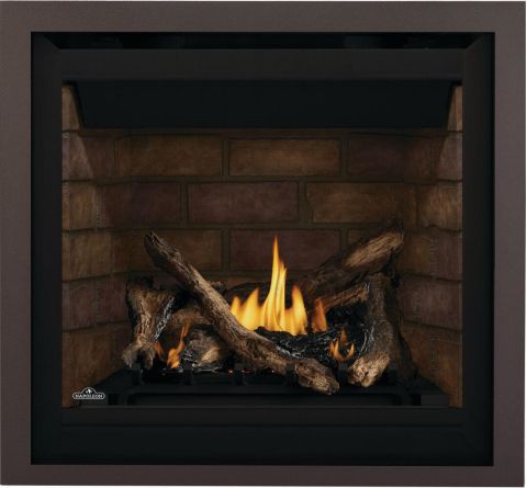Flames showing brick pattern