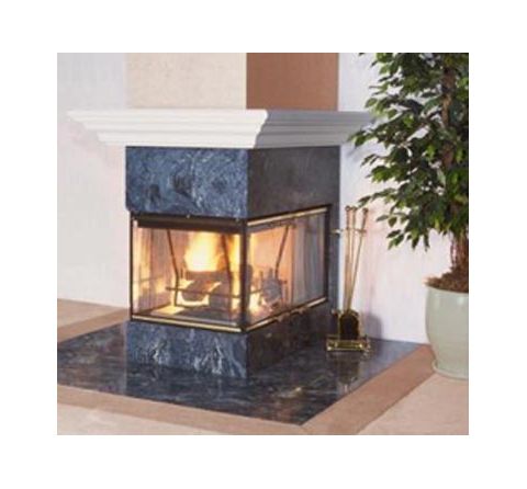 Vantage Hearth 36" Peninsula Smooth Face Fireplace - VPN36-A