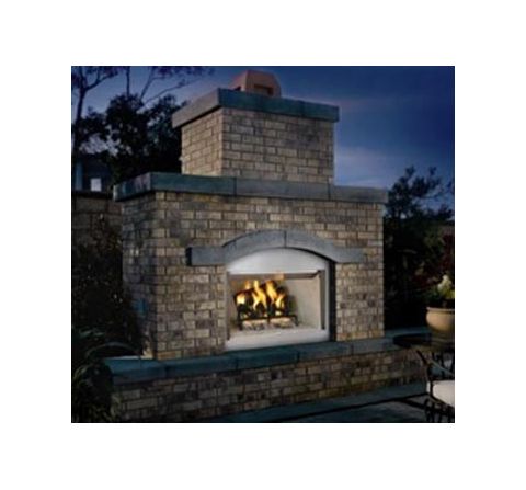 Vantage Hearth 42" Laredo Outdoor Wood Fireplace -White HB- VS42H