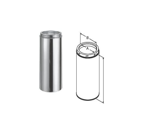 M&G DuraVent 7'' x 12'' DuraTech Chimney Pipe - Galvalume - 9503GA // 7DT-12