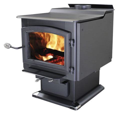 Ashley Hearth Products AW3200E-P EPA Certified Large Pedestal Wood Stove with Blower - AW3200E-P
