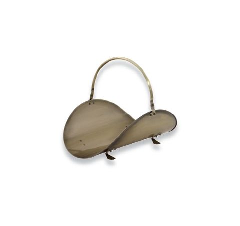 Uniflame 19" Antique Brass Woodbasket - W-4622