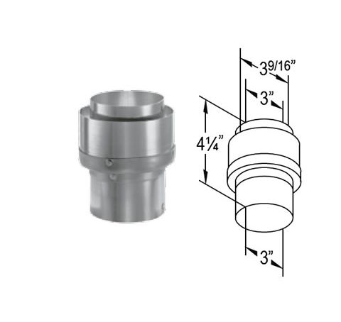 M&G DuraVent DirectVent Pro 4x6 3" Co-Linear Flex Connector - 46DVA-ADF // 46DVA-ADF