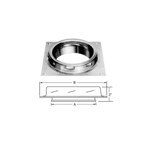 Selkirk MetalBest 7" Ultra-Temp Anchor Plate - 7T-AP