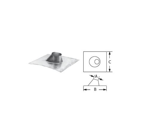 DuraVent 3x5 CVS Dead Soft Adjustable Flashing 0/12-6/12 - 35CVS-DSA