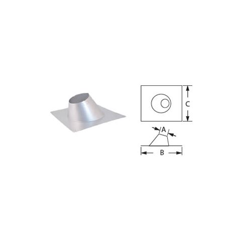 DuraVent 3x5 CVS Adjustable Flashing 0/12-6/12 - 35CVS-F