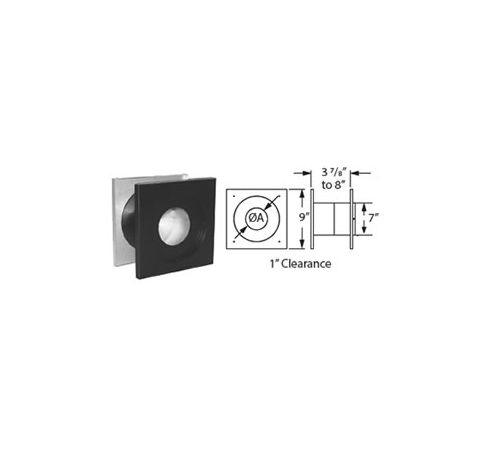 DuraVent 3x5 CVS Wall Thimble - 35CVS-WTP