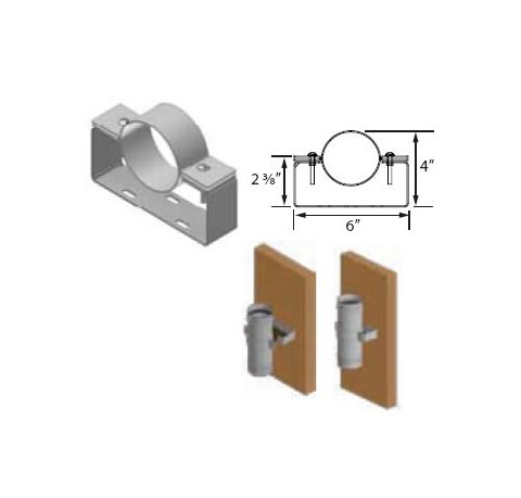 M&G DuraVent 3'' FasNSeal Adjustable Wall Bracket - FSAWB03 // FSAWB03