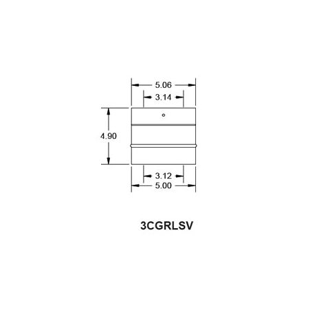 Metal-Fab Corr/Guard 3" Diameter Rinnai Adapter (304SS) - 3CGRLSV-C40