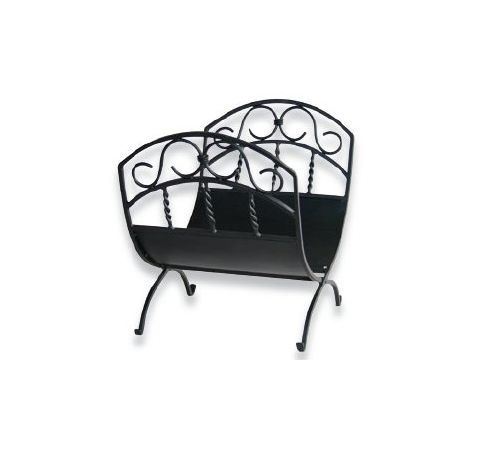 Uniflame Black Wrought Iron Log Rack - W-1035