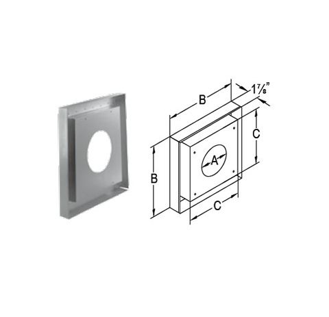 M&G DuraVent DirectVent Pro 5x8 Vinyl Siding Standoff - 58DVA-VSS // 58DVA-VSS