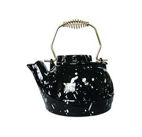 Uniflame 2.5 Quart Porcelain Coated Kettle-Black w/ White Speckles