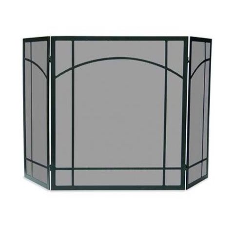 Uniflame 3 Fold Black Wrought Iron Mission Screen - S-1023