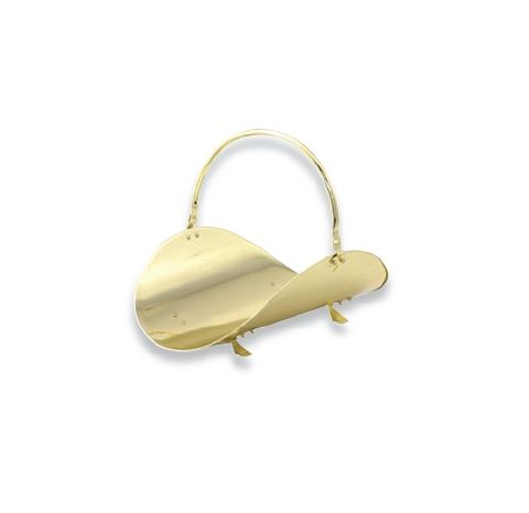 Uniflame 19" Polished Brass Woodbasket - W-2621