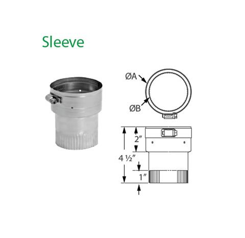 DuraVent 8 DuraFlex SS Sleeve - 8DFS-SLV