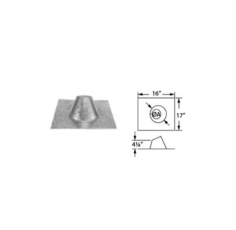 DuraVent 3 PelletVent Adjustable Roof Flashing - 3PVL-F