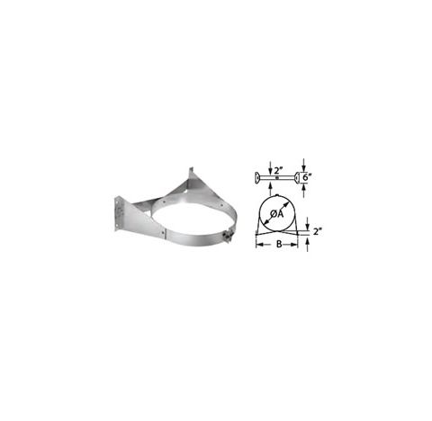 M&G DuraVent 10" DuraChimney II Wall Strap - 10DCA-WS