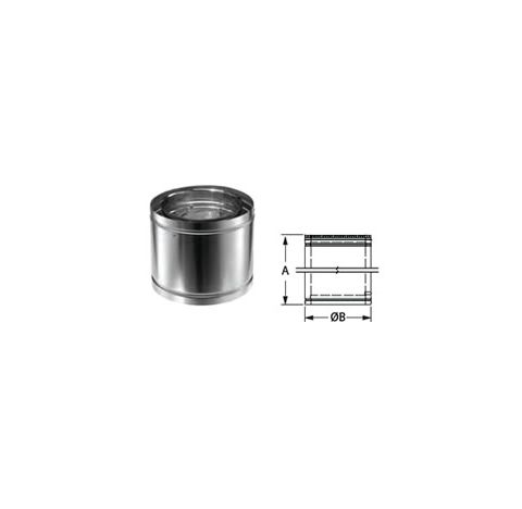 M&G DuraVent 12" DuraChimney II 12" Length Chimney Pipe - 12DCA-12