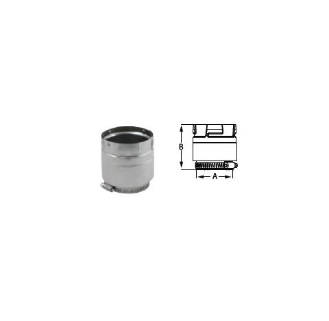 M&G DuraVent 3" PelletVent Pro Quick Release PelletVent Adapter - 3PVP-ADS