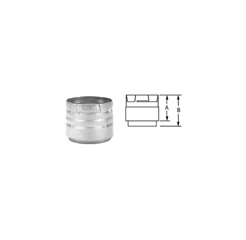 M&G DuraVent 3" PelletVent Pro 3" PVP Appliance Adapter Ravelli - 3PVP-ADR