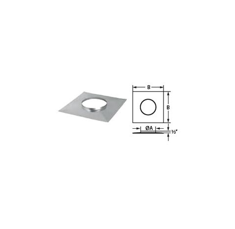 M&G DuraVent 3" DuraFlex SS Top Plate - 3DFS-TP