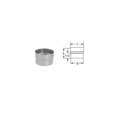 M&G DuraVent 5" DuraFlex SS Connector - 5DFS-FC