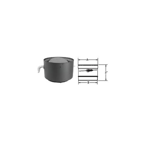 M&G DuraVent 5" DVL Adapter Section No Damper - 5DVL-AD