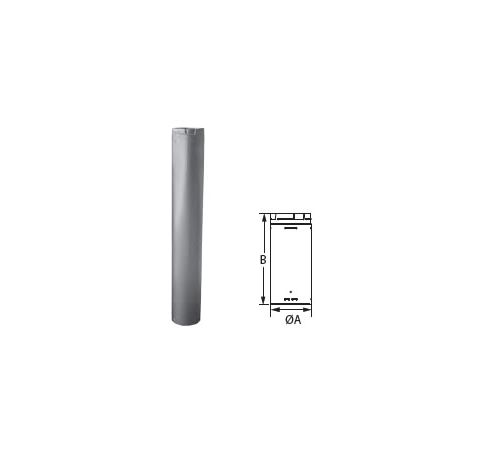 M&G DuraVent 5" DuraLiner 48" Round Rigid Pipe - 5DLR-48