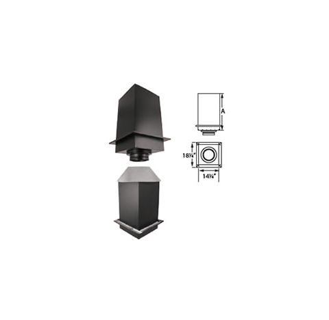 M&G DuraVent 6" CAS DuraTech 24" Combustion Air Ceiling Support with Collar - 6CAS-CS24DT