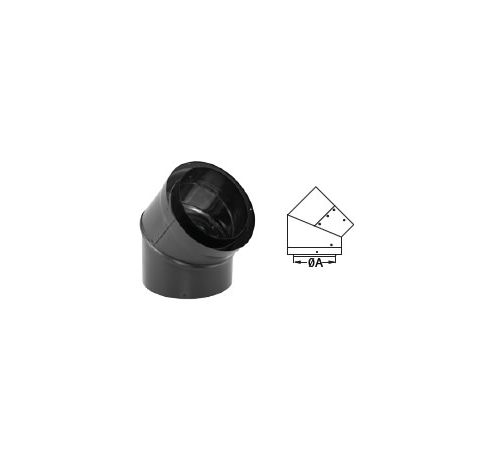 M&G DuraVent 6" CAS DuraTech 45 Degree Triple Wall Stove Pipe Elbow - 6CAS-E45