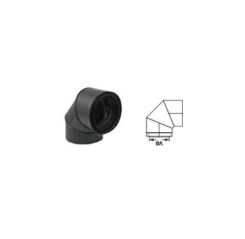 M&G DuraVent 6" CAS DuraTech 90 Degree Triple Wall Stove Pipe Elbow - 6CAS-E90