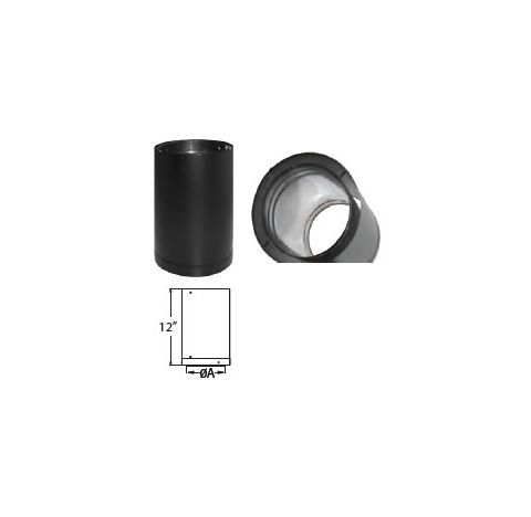 M&G DuraVent 8" CAS DuraTech 12" Triple Wall Stove Pipe - 8CAS-12