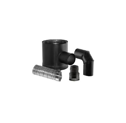 M&G DuraVent 8" CAS DuraTech 3" Branch Triple Wall Stove Top Kit - 8CAS-ADK