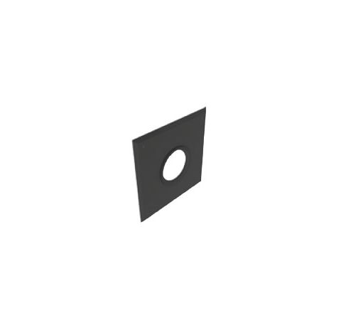 M&G DuraVent 2" PolyPro Wall Plate - Black - 2PPS-WPB