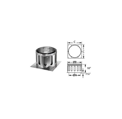 M&G DuraVent 8" DuraChimney II Anchor Plate - 8DCA-AP