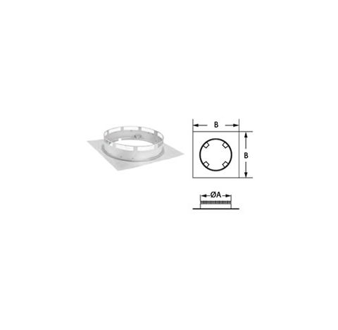 M&G DuraVent 8" DuraChimney II Chase Top Collar - 8DCA-CTC