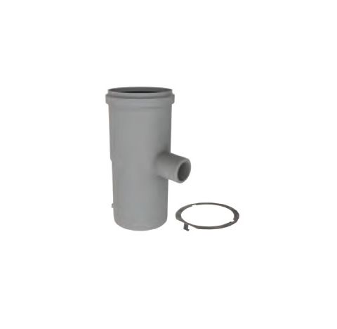 M&G DuraVent 4" PolyPro Condensate Drain with Locking Band - 4PPS-CDL