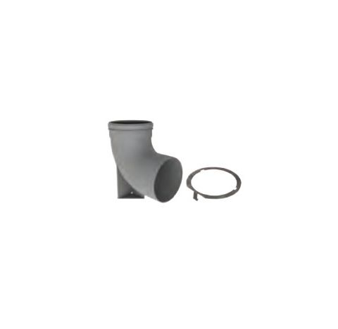 M&G DuraVent 5" PolyPro Support Elbow with Locking Band - 5PPS-SE90L