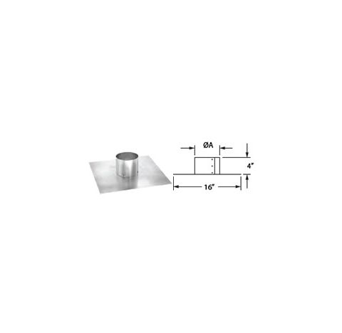 M&G DuraVent 6" DuraFlex AL Top Plate - 6DFA-TP