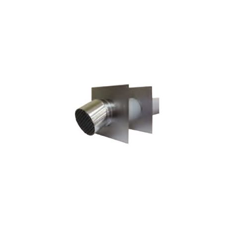 M&G DuraVent 8" PolyPro Horizontal Termination Stainless with Locking Band - 8PPS-HSTL