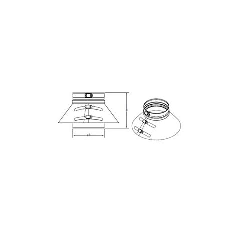 M&G DuraVent 8" PolyPro Double Wall Vertical Termination - 8PPS-VTDW